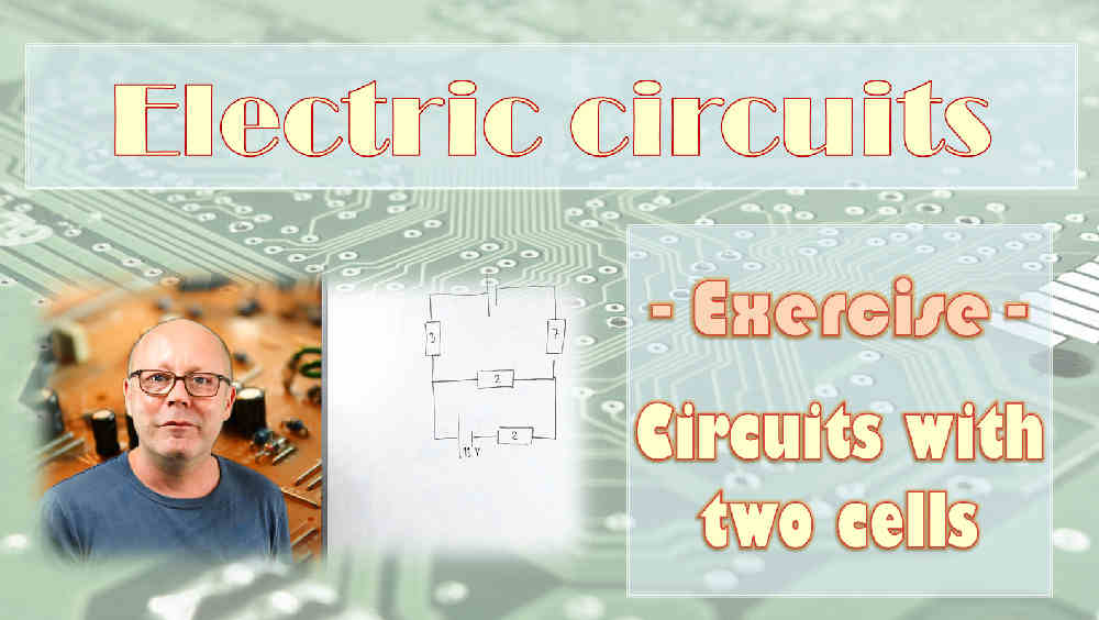 Solving Electric Circuits Containing 2 Batteries