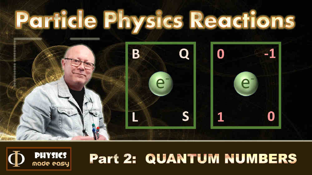 Quantum Numbers: a lesson in particle physics for high school students